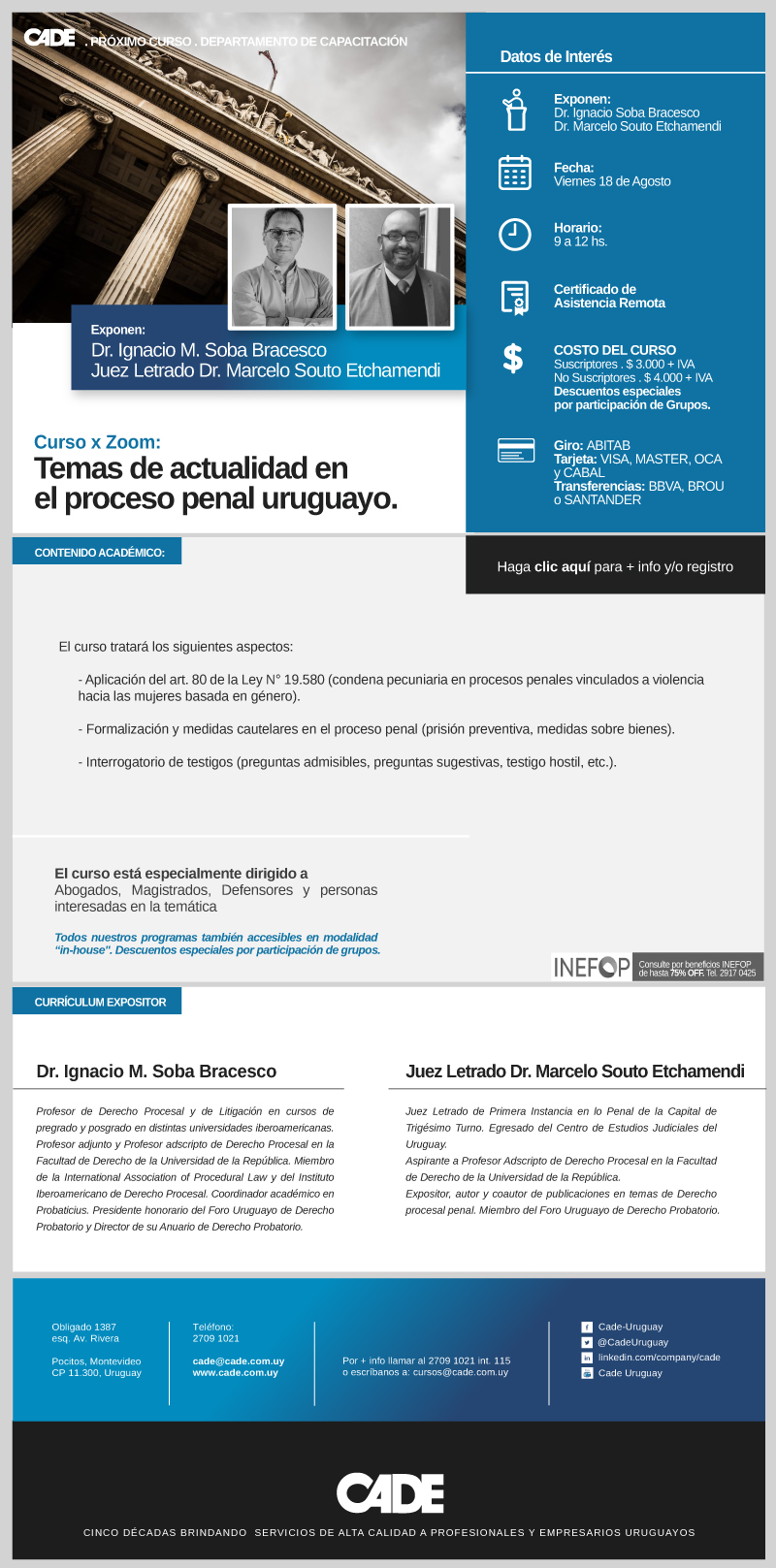 Temas De Actualidad En El Proceso Penal Uruguayo